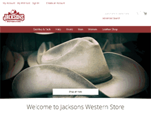 Tablet Screenshot of jacksonswesternstore.com
